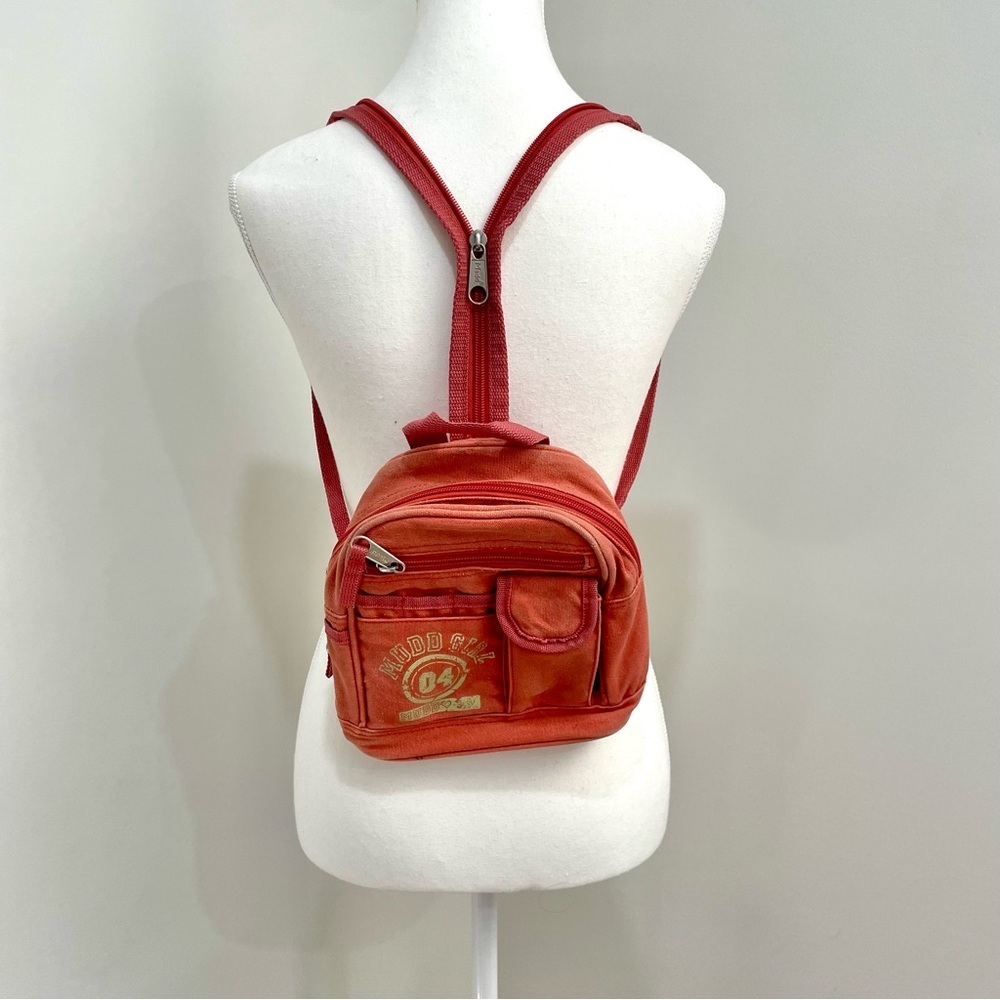 Y2K Mudd Pink Mini Backpack 2000's Lizzie McGuire Retro